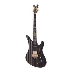 Guitarra Modelo Synyster Custom-S Blg - Negro Con Rayas Doradas