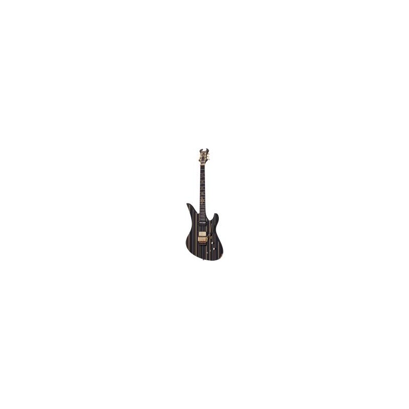 Guitarra Modelo Synyster Custom-S Blg - Negro Con Rayas Doradas