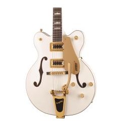 Guitarra G5422TG Electromatic Classic Hollow Body Double-Cut con Bigsby y maquinaria dorada - Snowcrest White