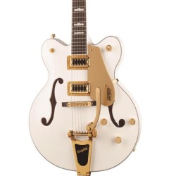Guitarra G5422TG Electromatic Classic Hollow Body Double-Cut con Bigsby y maquinaria dorada - Snowcrest White