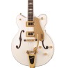 Guitarra G5422TG Electromatic Classic Hollow Body Double-Cut con Bigsby y maquinaria dorada - Snowcrest White