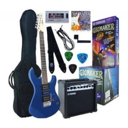 Guitarra Paquete de , amplificador y accesorios,single x1 color Azul metalico