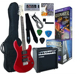 Guitarra Paquete de Guitarra Eléctrica Yamaha Color Rojo