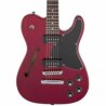 Guitarra Jim Adkins JA-90 Telecaster Thinline - Crimson Red Transparent