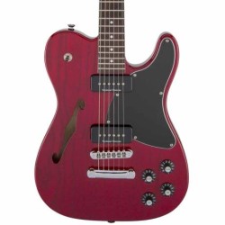 Guitarra Jim Adkins JA-90 Telecaster Thinline - Crimson Red Transparent