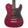 Guitarra Jim Adkins JA-90 Telecaster Thinline - Crimson Red Transparent