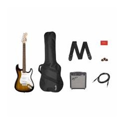 Guitarra Stratocaster Pack, Laurel Fingerboard, Gig Bag, 10G - 120V- Brown Sunburst
