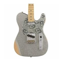 Guitarra Brad Paisley Road Worn Telecaster - Silver Sparkle