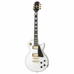 Guitarra Les Paul Custom Electric Guitar - Alpine White Con Premium Gig Bag