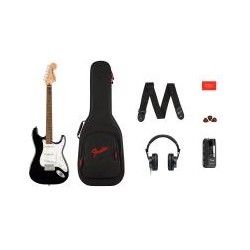 Guitarra Paquete Stratocaster Affinity Mustang Micro Series, Black