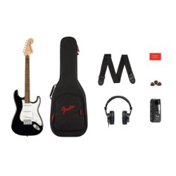 Guitarra Paquete Stratocaster Affinity Mustang Micro Series, Black