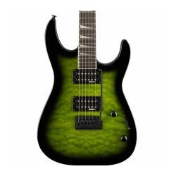 Guitarra JS Series Dinky JS20 DKQ 2PT, Amaranth Fingerboard, Transparent Green Burst