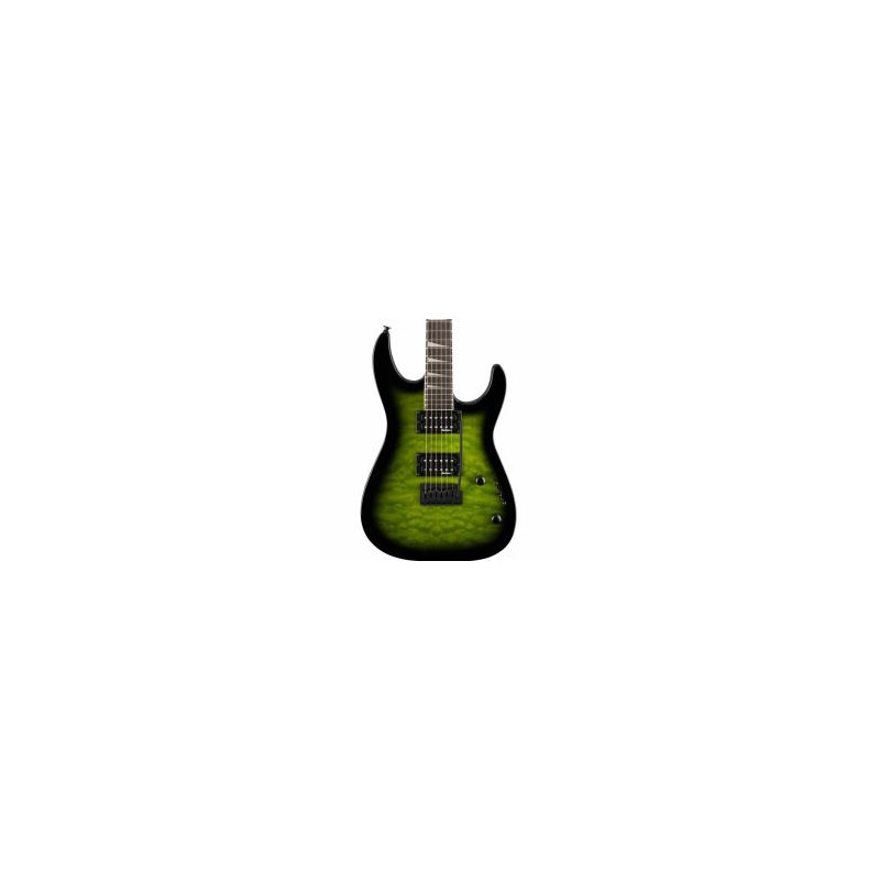 Guitarra JS Series Dinky JS20 DKQ 2PT, Amaranth Fingerboard, Transparent Green Burst
