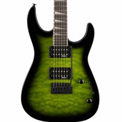 Guitarra JS Series Dinky JS20 DKQ 2PT, Amaranth Fingerboard, Transparent Green Burst