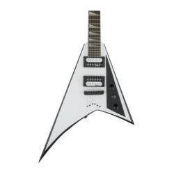 Guitarra JS Series Rhoads JS32T, Amaranth Fingerboard - White with Black Bevels