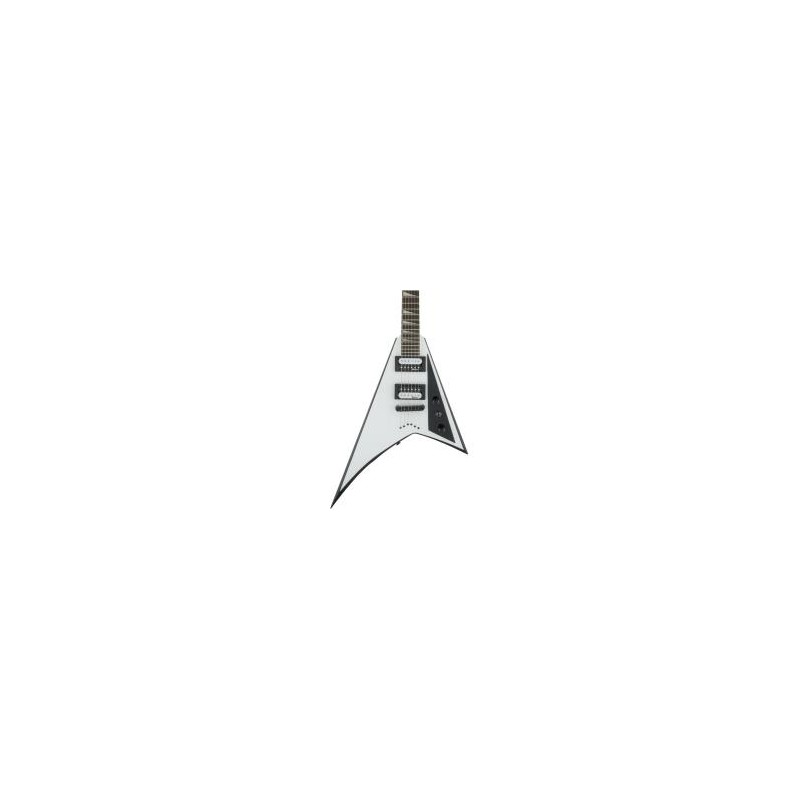 Guitarra JS Series Rhoads JS32T, Amaranth Fingerboard - White with Black Bevels