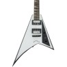 Guitarra JS Series Rhoads JS32T, Amaranth Fingerboard - White with Black Bevels