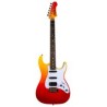 Guitarra ELÉCTRICA JET GUITARS JS-600, Rojo Transparente