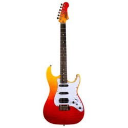 Guitarra ELÉCTRICA JET GUITARS JS-600, Rojo Transparente
